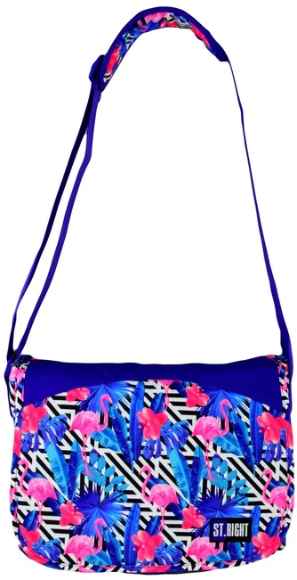 St.Right Krepšys ant peties St. Majewski FLAMINGO Rožinis Mėlynas MESSENGER BAG LISTONOSZKA