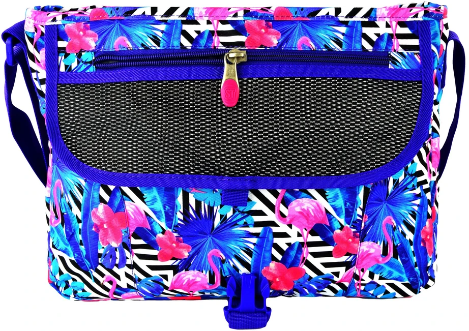 St.Right Krepšys ant peties St. Majewski FLAMINGO Rožinis Mėlynas MESSENGER BAG LISTONOSZKA