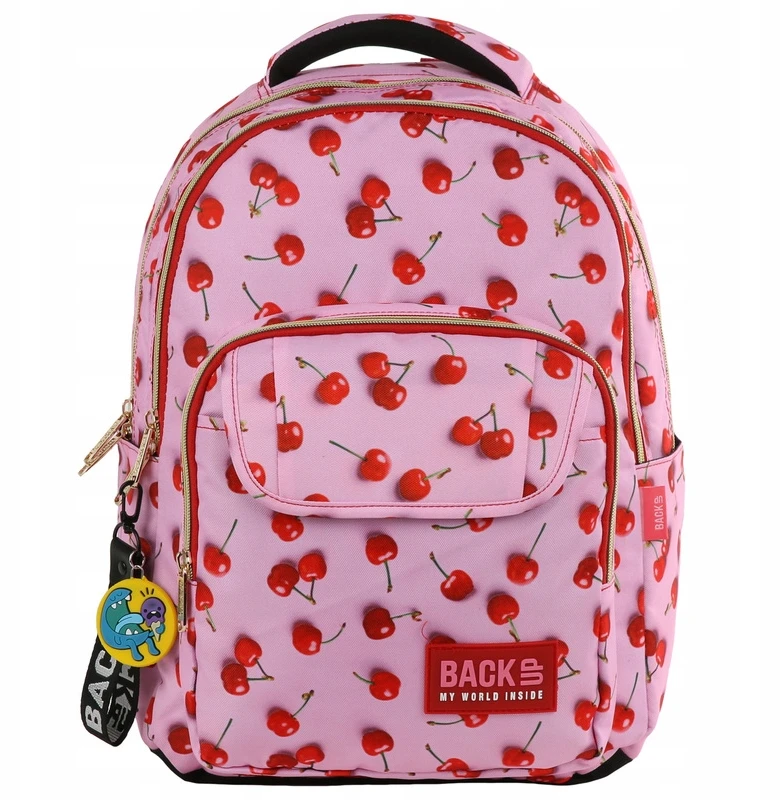 St.Right Mokyklinė kuprinė mergaitėms „Vyšnios“ – 24 l, vandeniui atspari