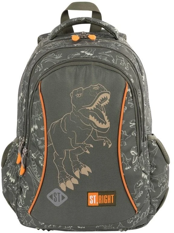 St.Right Mokyklinė kuprinė St. Right T-Rex Junior, 20L, ruda