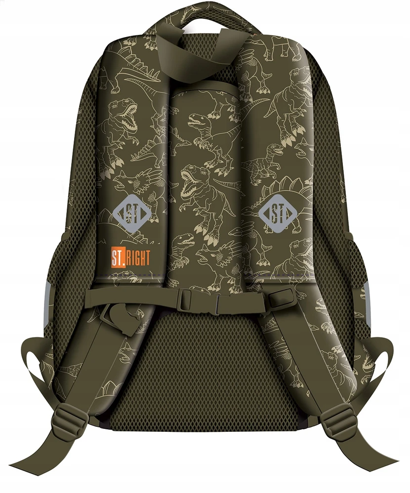 St.Right Mokyklinė kuprinė St. Right T-Rex Junior, 20L, ruda