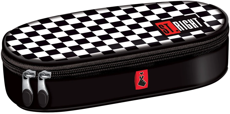ST.RIGHT Pieštukas Case with Flap K-Pop Chain Oval PC1 3629 => ST.RIGHT Pieštukinis Dėklas su Užklopčiu K-Pop Grandinė Ova **3629**