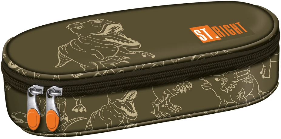 St.right T-rex Pc01 4039 mokyklinė dėklo su atvartu