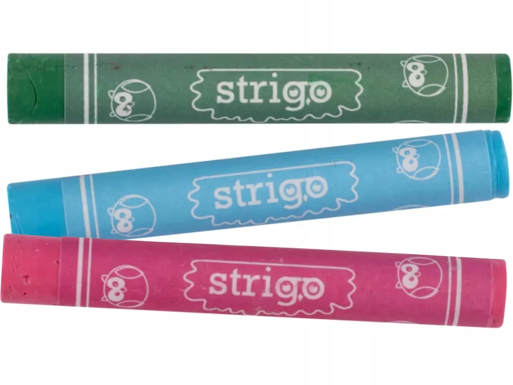 "Strigo" didelės aliejinės pastelės 12 spalvų