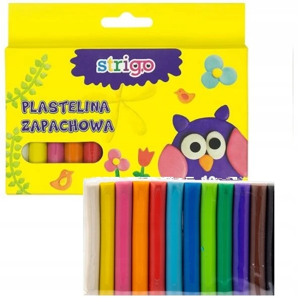 Strigo Kvapianti plastilino rinkinys 12 spalvų