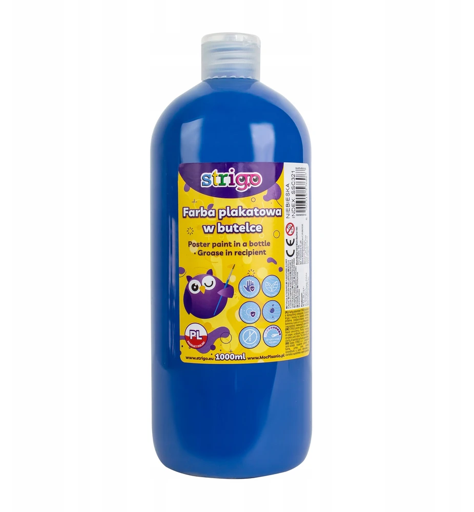 Strigo plakato dažai 1000ml, mėlyni