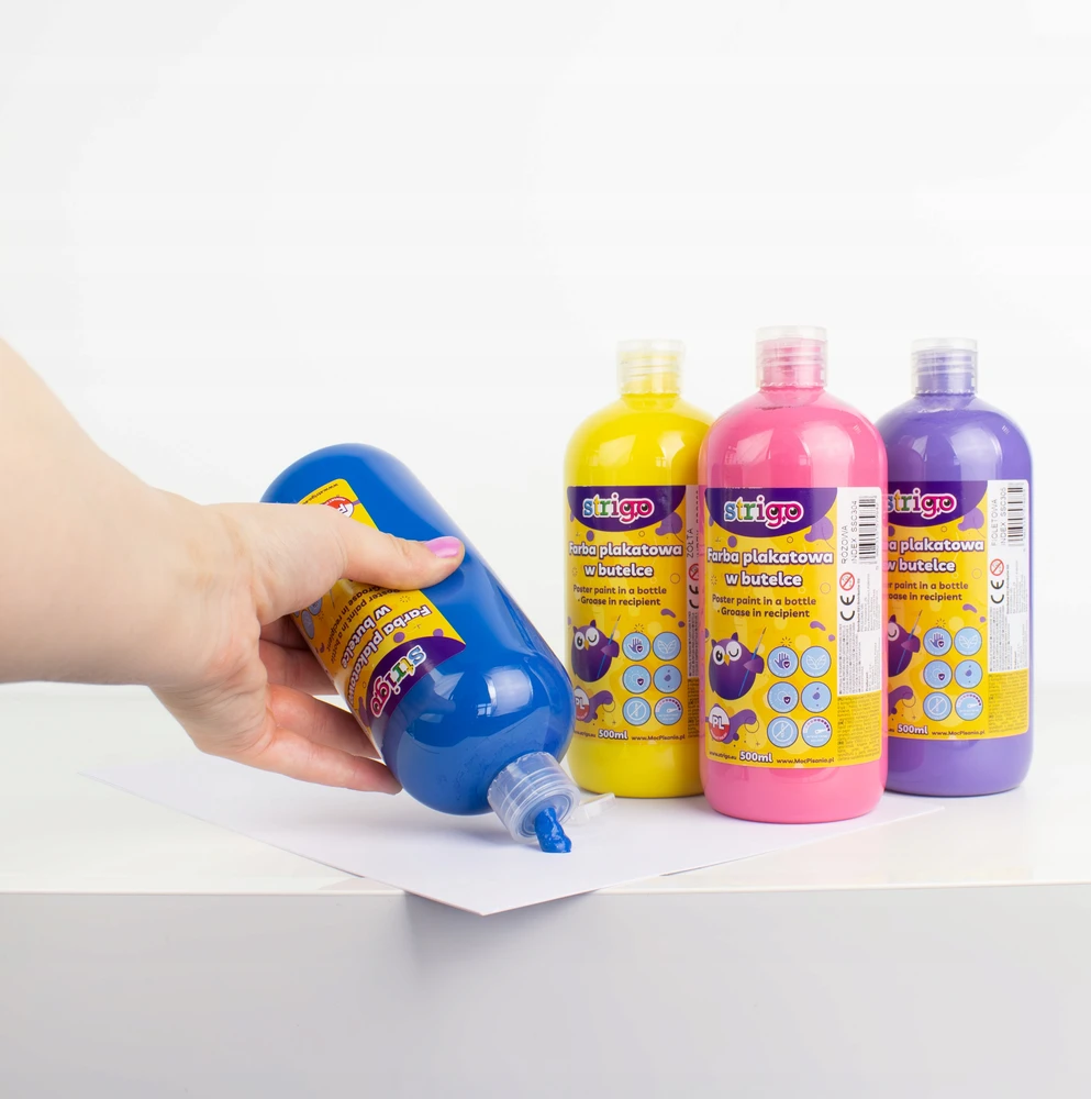 Strigo plakato dažai 1000ml, mėlyni