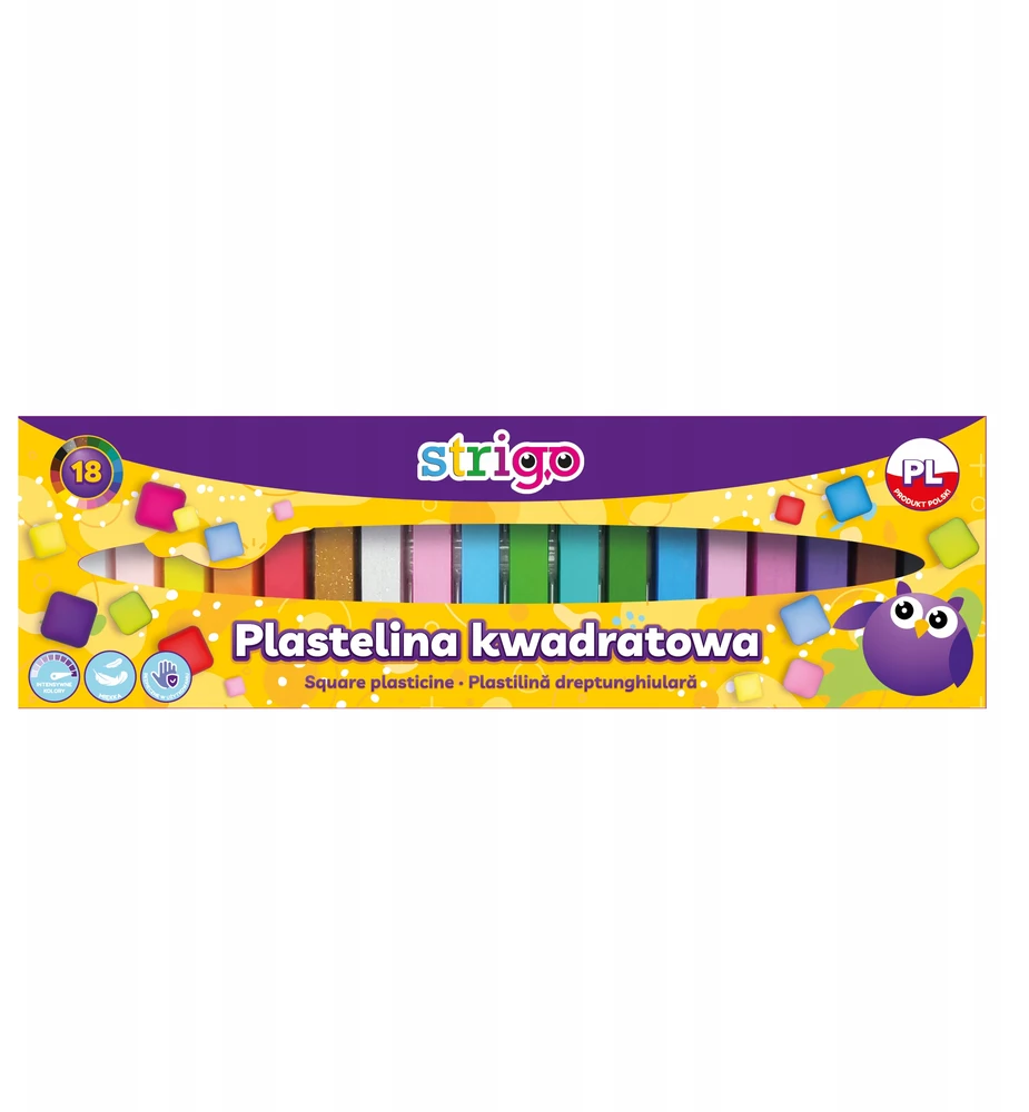 Strigo plastilinas, 18 spalvų, vaikams