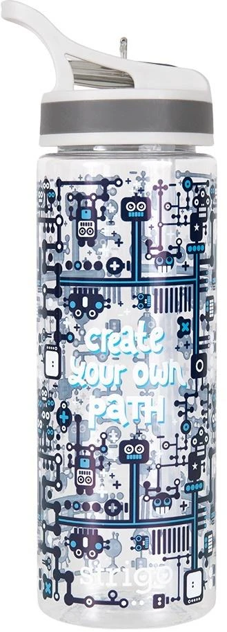 Strigo sportinis gertuvė 600ml robotų dizainas