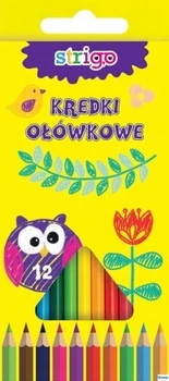 "Strigo" trikampiai pieštukai 12 spalvų
