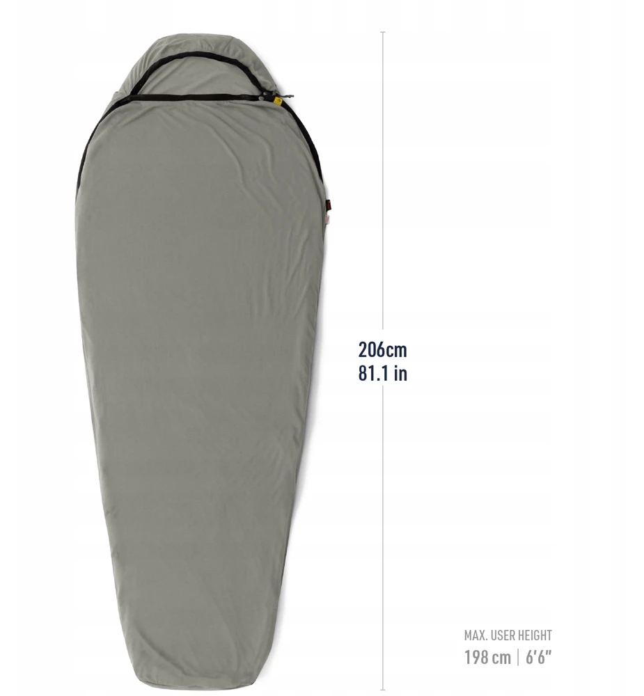 SEA TO SUMMIT Reactor Lightweight Liner Long miegmaišio įdėklas, alavo spalvos