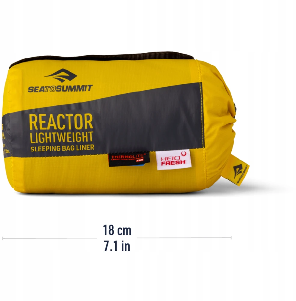 SEA TO SUMMIT Reactor Lightweight Liner Long miegmaišio įdėklas, alavo spalvos