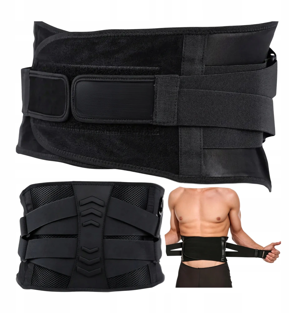 Stuburą standinantis diržas juosmeninė dalis, fit4med, XL, juoda
