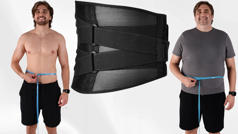 Stuburą standinantis diržas juosmeninė dalis, fit4med, XL, juoda