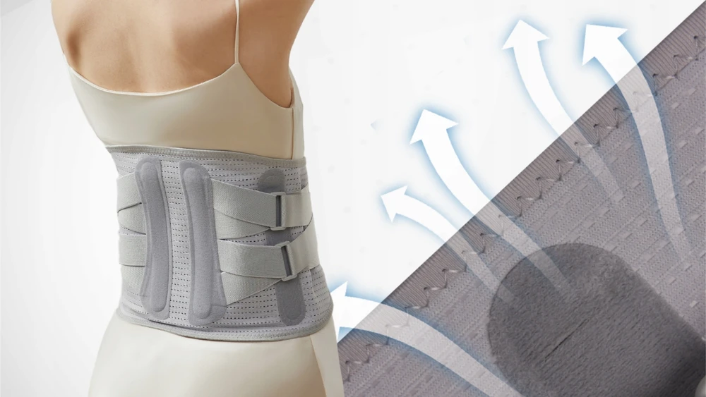 Stuburo laikysenos įtvaras Fit4med, L, pilkas