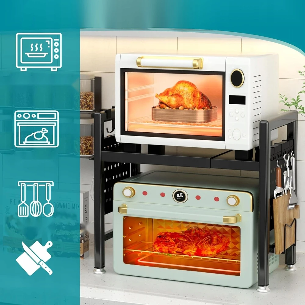 Stumdomoji VIRTUVĖS MIKROBANGŲ KROSNELĖS RANKENA, Juodas PLIENAS 30KG