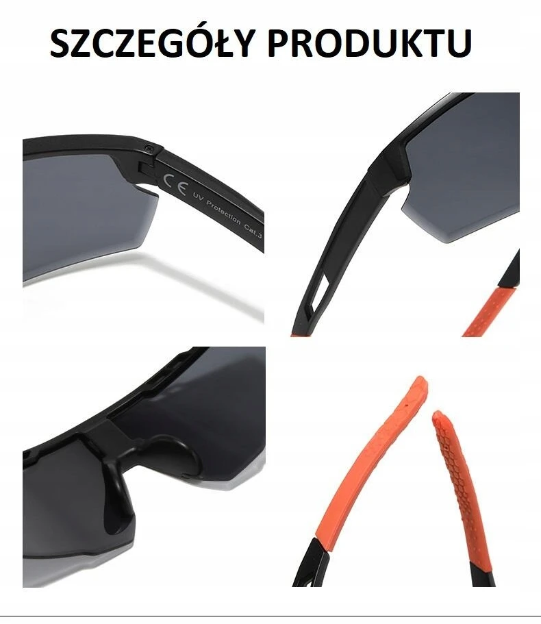 Stylion Sportiniai akiniai nuo saulės su Uv400 filtru, veidrodiniai, dviračių, su dėklu