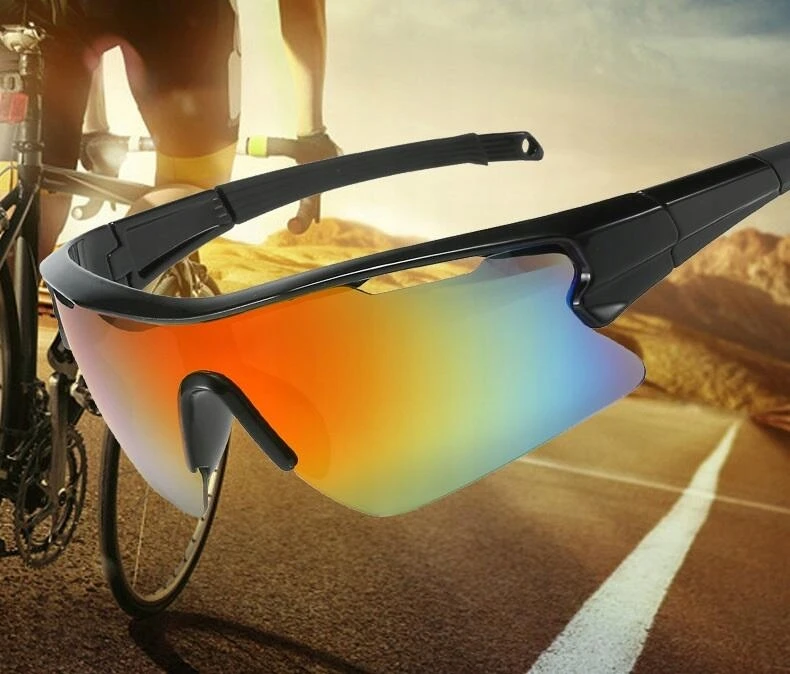 Stylion Sportiniai akiniai nuo saulės Uv400 juodi su kietu dėklu