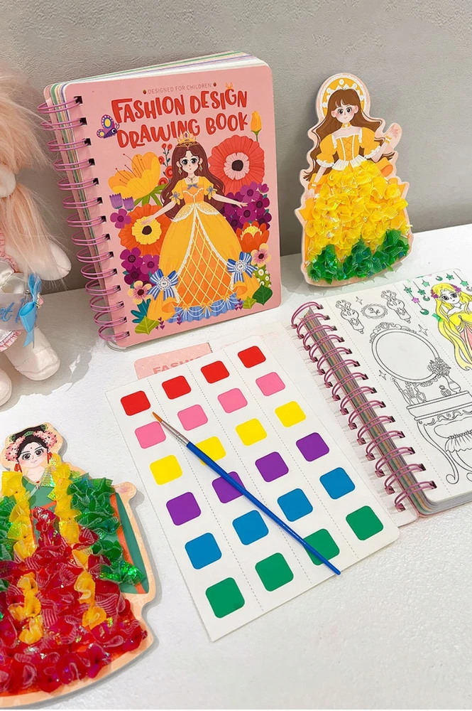 STYLIST 3IN1 KŪRYBINIS RINKINYS VAIKAMS DOVANŲ SUKURK SAVO PRINCESĘ