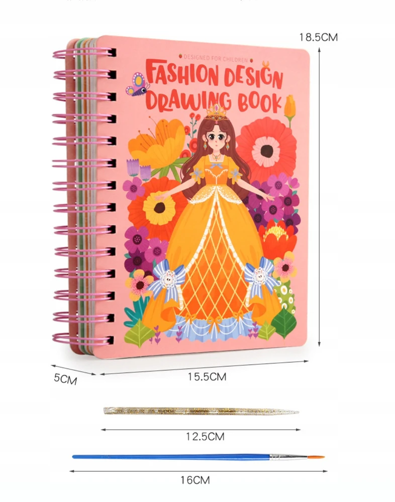 STYLIST 3IN1 KŪRYBINIS RINKINYS VAIKAMS DOVANŲ SUKURK SAVO PRINCESĘ