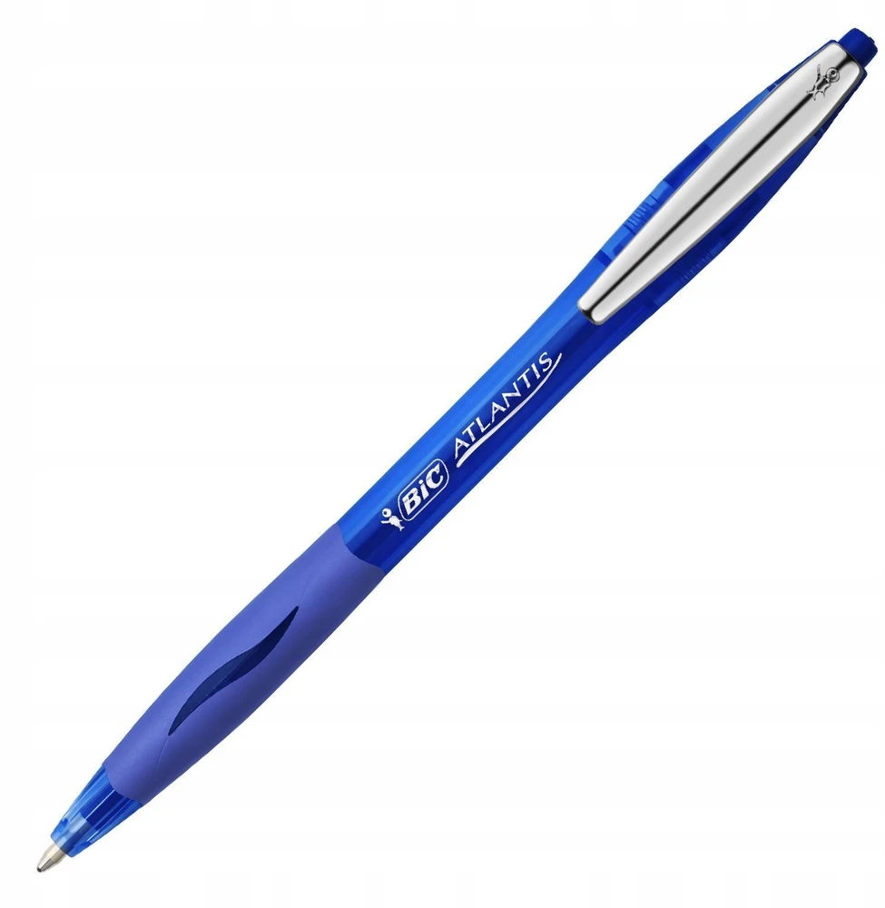 Automatinis rašiklis BIC Atlantis Soft mėlynas 12 vnt