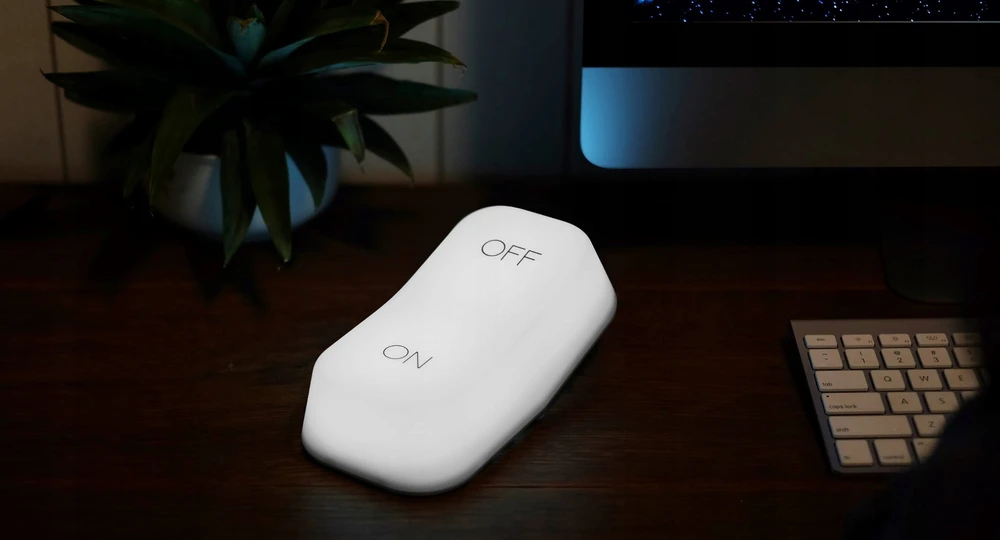 Stylowa Lampka lampa Allocacoc ON-OFF naciskana PRZYCISK USB akumuliatorius