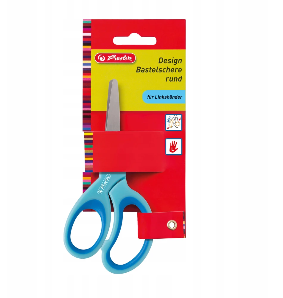 Suapvalintos 13 cm žirklės kairiarankiams - HERLITZ