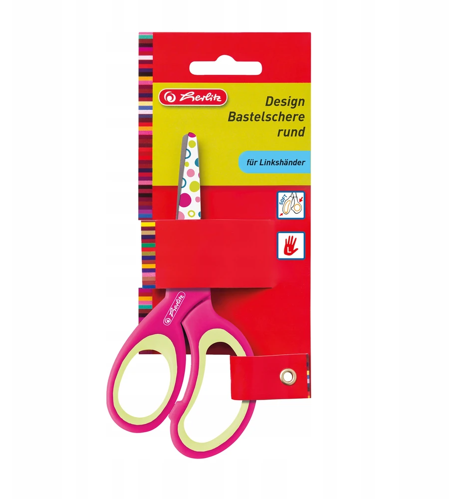 Suapvalintos 13 cm žirklės kairiarankiams - HERLITZ