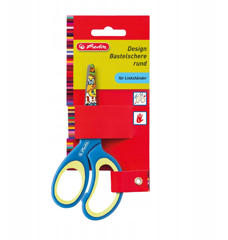 Suapvalintos 13 cm žirklės kairiarankiams - HERLITZ