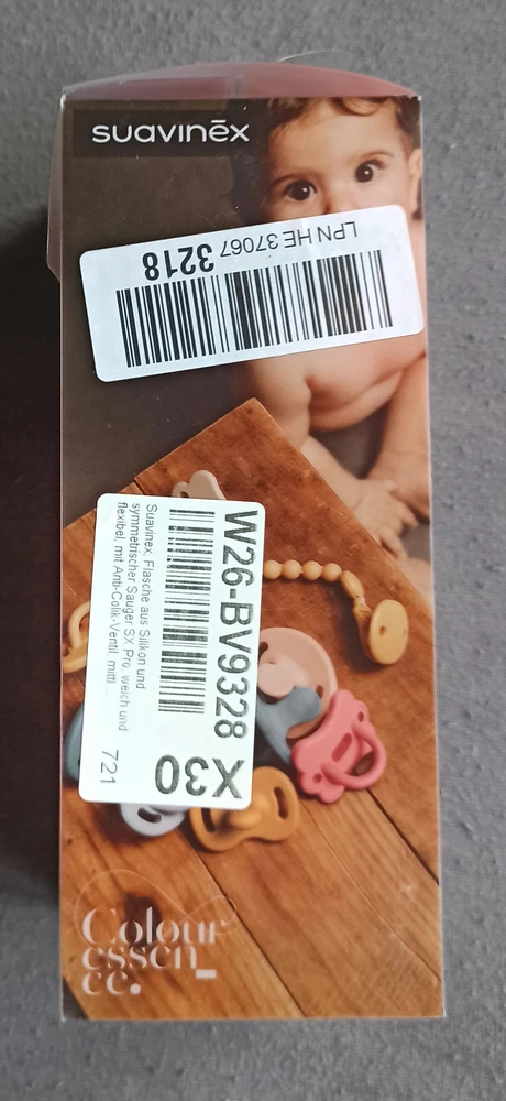 Suavenix Suavinex silikoninis buteliukas 240 ml su SX Pro speneliu, 3m+, fuksijos spalvos