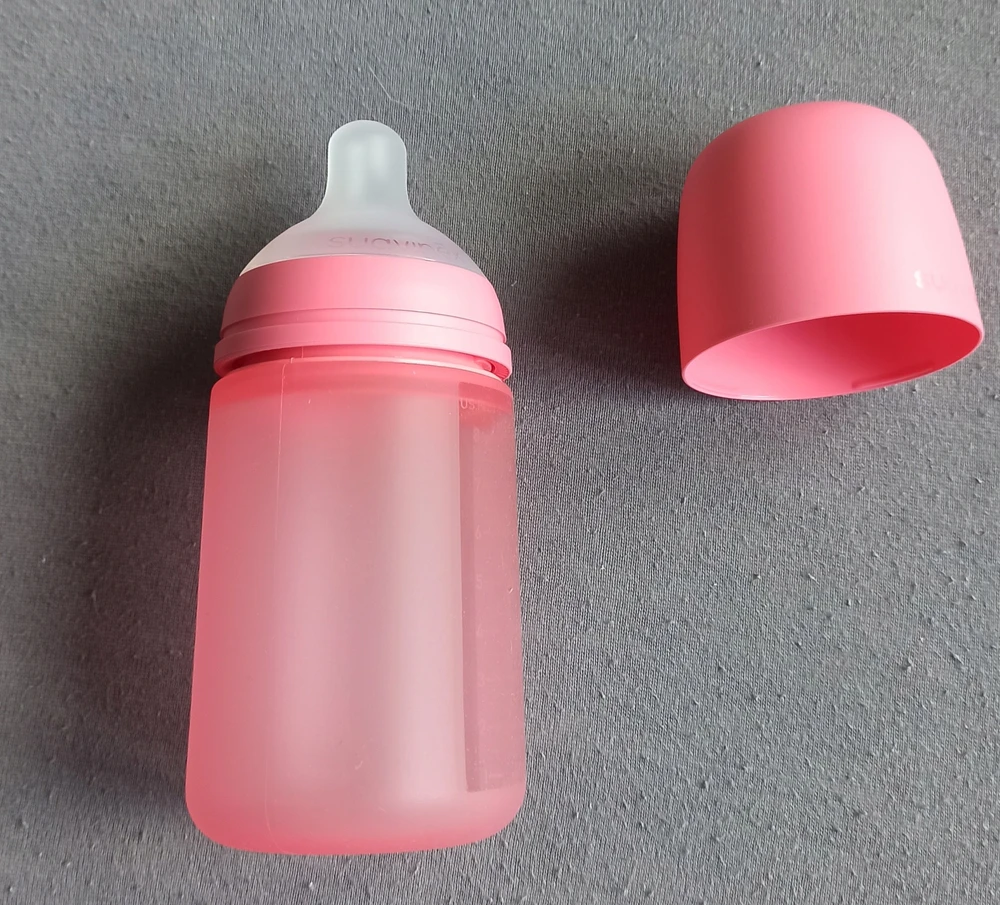 Suavenix Suavinex silikoninis buteliukas 240 ml su SX Pro speneliu, 3m+, fuksijos spalvos