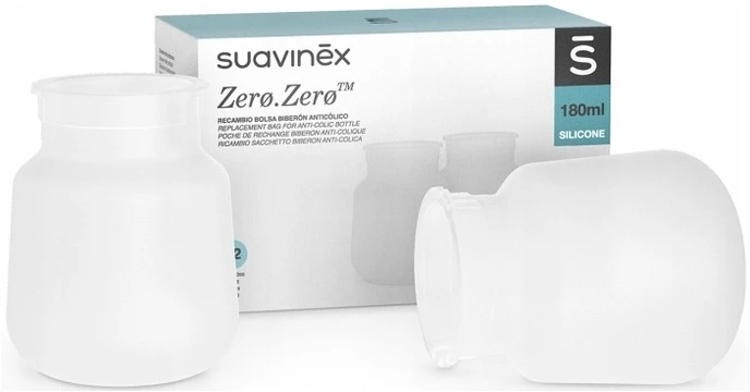 Suavinex 082143 PAKEITIMAS MAIŠĖLIS 180 ml ZERO ZERO 3308143