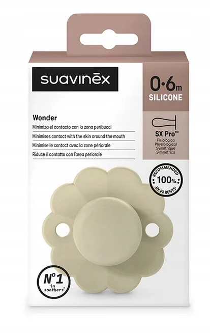 Suavinex 084079 PACIFIER SX PRO 0-6 WHITECAP GRAY WONDER 308370