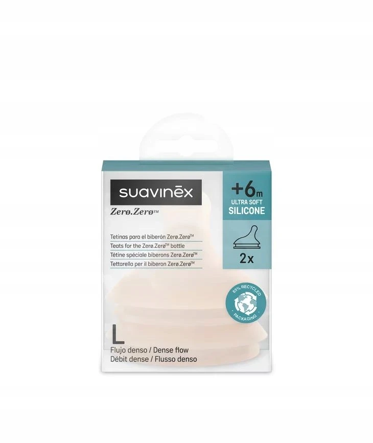 Suavinex 087049 BUTELIUKO SPENELIAI ZERO FAST L 2VNT. 308680