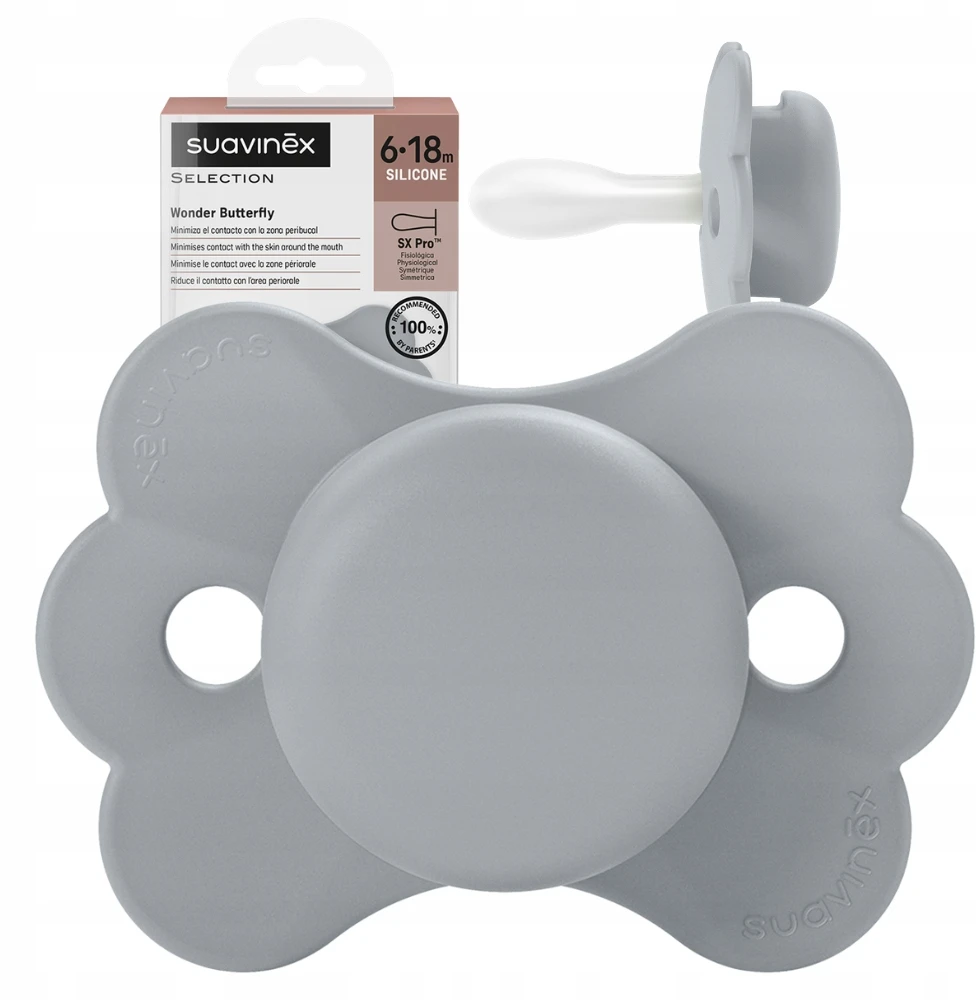 Suavinex 901215 PACIFIER SX PRO 6-18 Mėlynas BUTTERFLY 308786