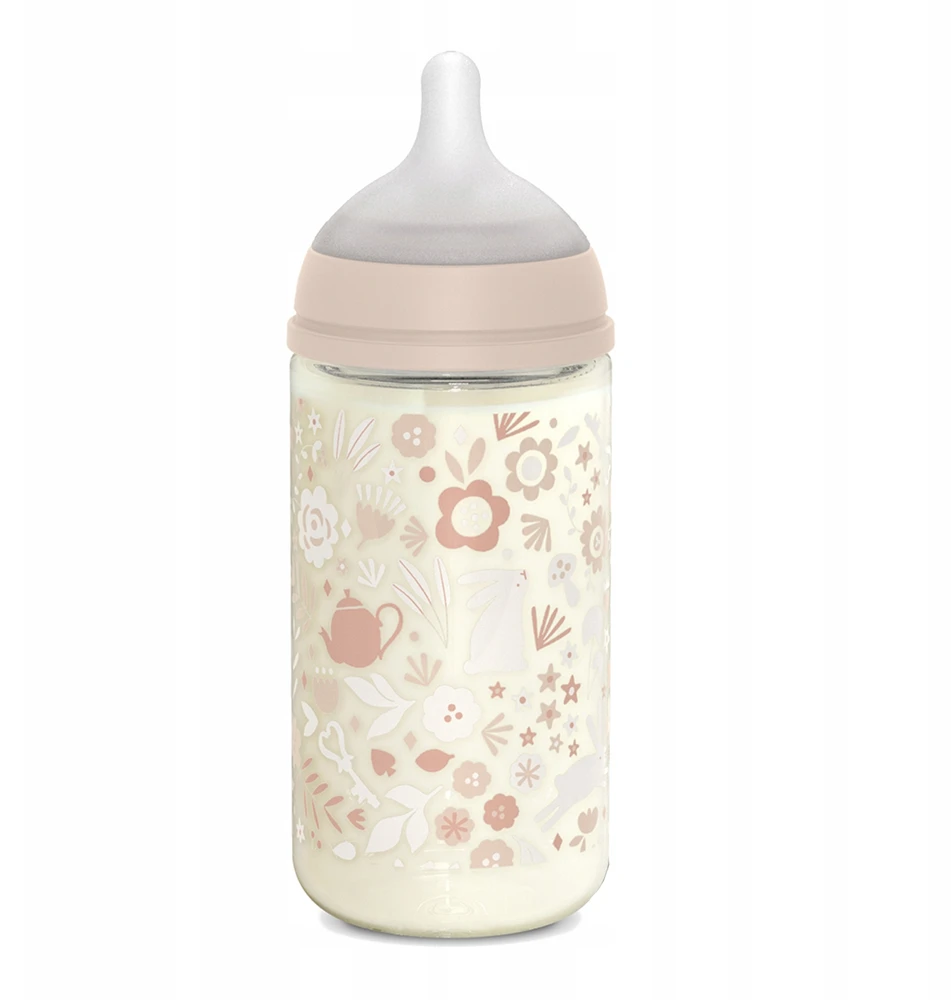 Suavinex Anti-colic stiklinis buteliukas SX Pro 240 ml vidutinio srauto 3m+