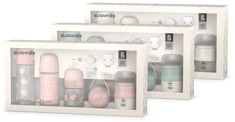 SUAVINEX BONHOMIA rinkinys naujagimiui – 1x rinkinys naujagimiui, baltas