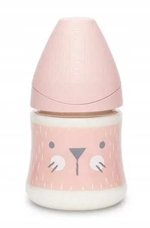 SUAVINEX BOTTLE 150ml HYGGE Rožinis + SX PRO čiulptukas + čiulptukas 0-6m RINKINYS