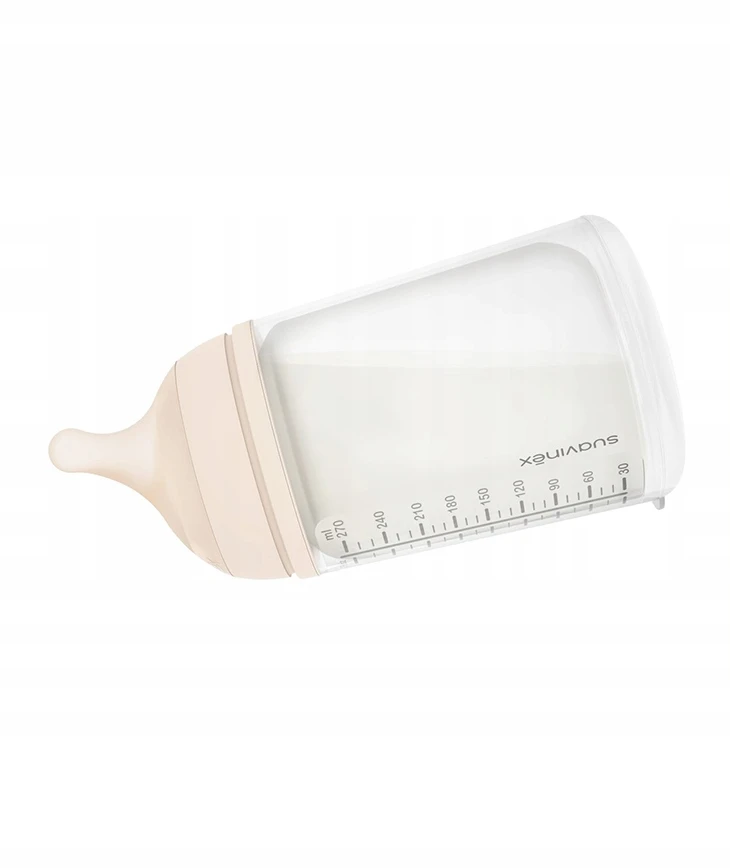 SUAVINEX ZERO ZERO ANTI-COLIC BUTELIUKAS SU LĖTOS SROVĖS ŽINDUKU, 180ML, NUO +0 MĖN., LIGHT