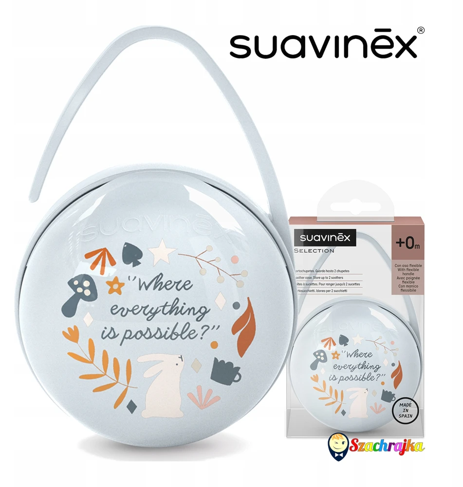 Suavinex Case Packaging Kelioninė čiulptuko talpykla dviem vienetams