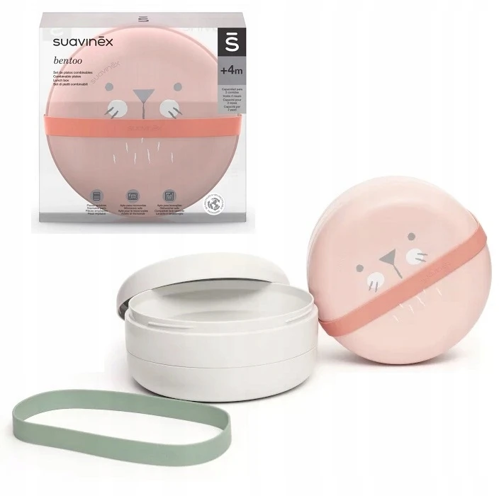 "Suavinex" dubenėlių ir maitinimo indų rinkinys, "Hygge Baby Mint