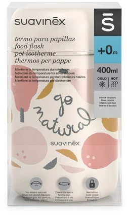 SUAVINEX Go Natural plieno pietų termosas 400 ml