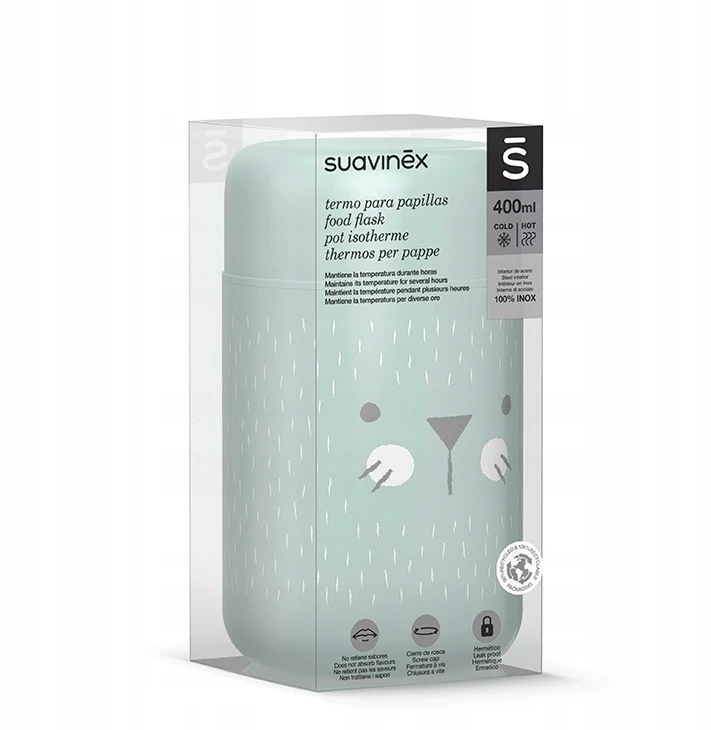Suavinex Hygge Food termosas plieno 350 ml Mėtų