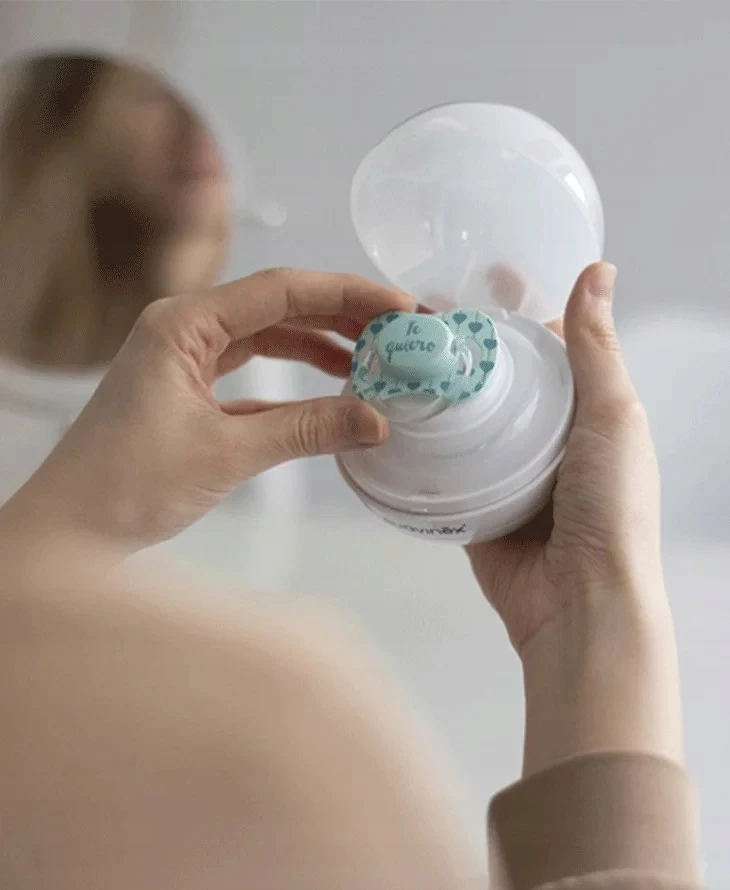 SUAVINEX NEŠIOJAMASIS UV STERILIZATORIUS čiulptukams, ROŽINĖ