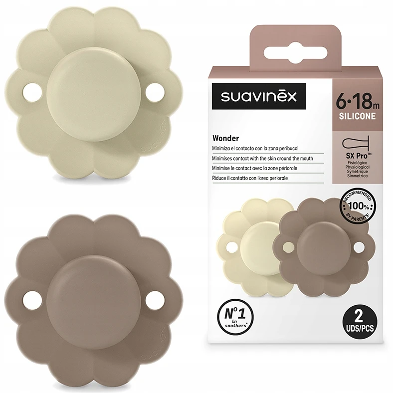 Suavinex PHYSIOLOGICAL čiulptukas SX PRO 6-18m WONDER 2 vnt.