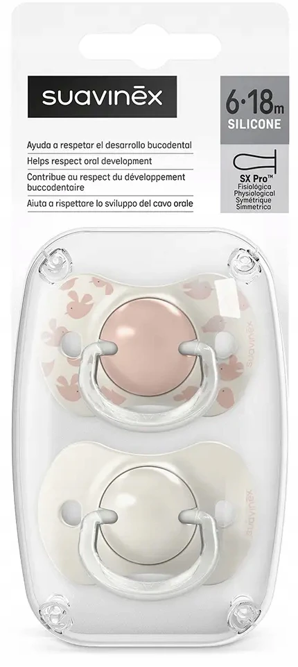 SUAVINEX PHYSIOLOGICAL RAMINANTIS TEAT SX PRO 6-18m+ SILICONE 2 vnt.