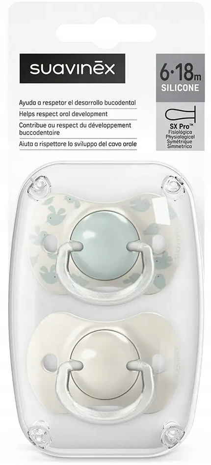 SUAVINEX PHYSIOLOGICAL RAMINANTIS TEAT SX PRO 6-18m+ SILICONE 2 vnt.