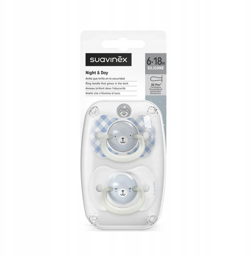 SUAVINEX SIMMETRINIS FIZIOLOGINIS ŽYGUSIS 2 Vnt. 6-18M SVĖTINANTIS LAUKINIAI IR NEMOKAMAI