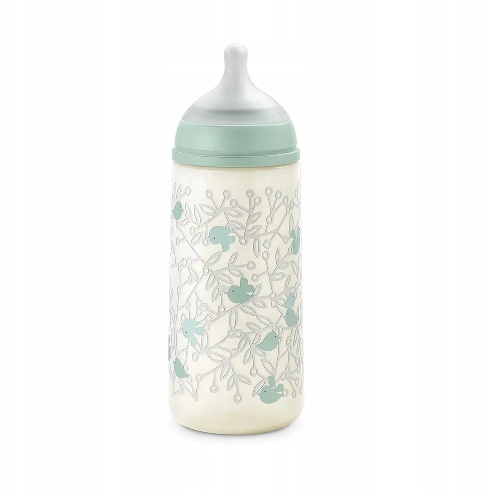 Suavinex SX Pro buteliukas 360 ml, greito tekėjimo L mint Birdies