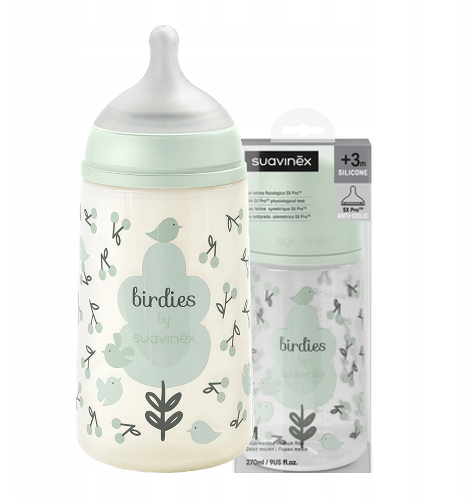 Suavinex SX Pro buteliukas nuo pilvo dieglių 270 ml vidutinio srauto žindukas 3m+